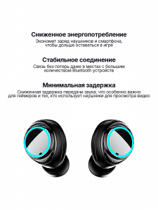 Наушники беспроводные Bluetooth с микрофоном в кейсе Орбита OT-ERB52